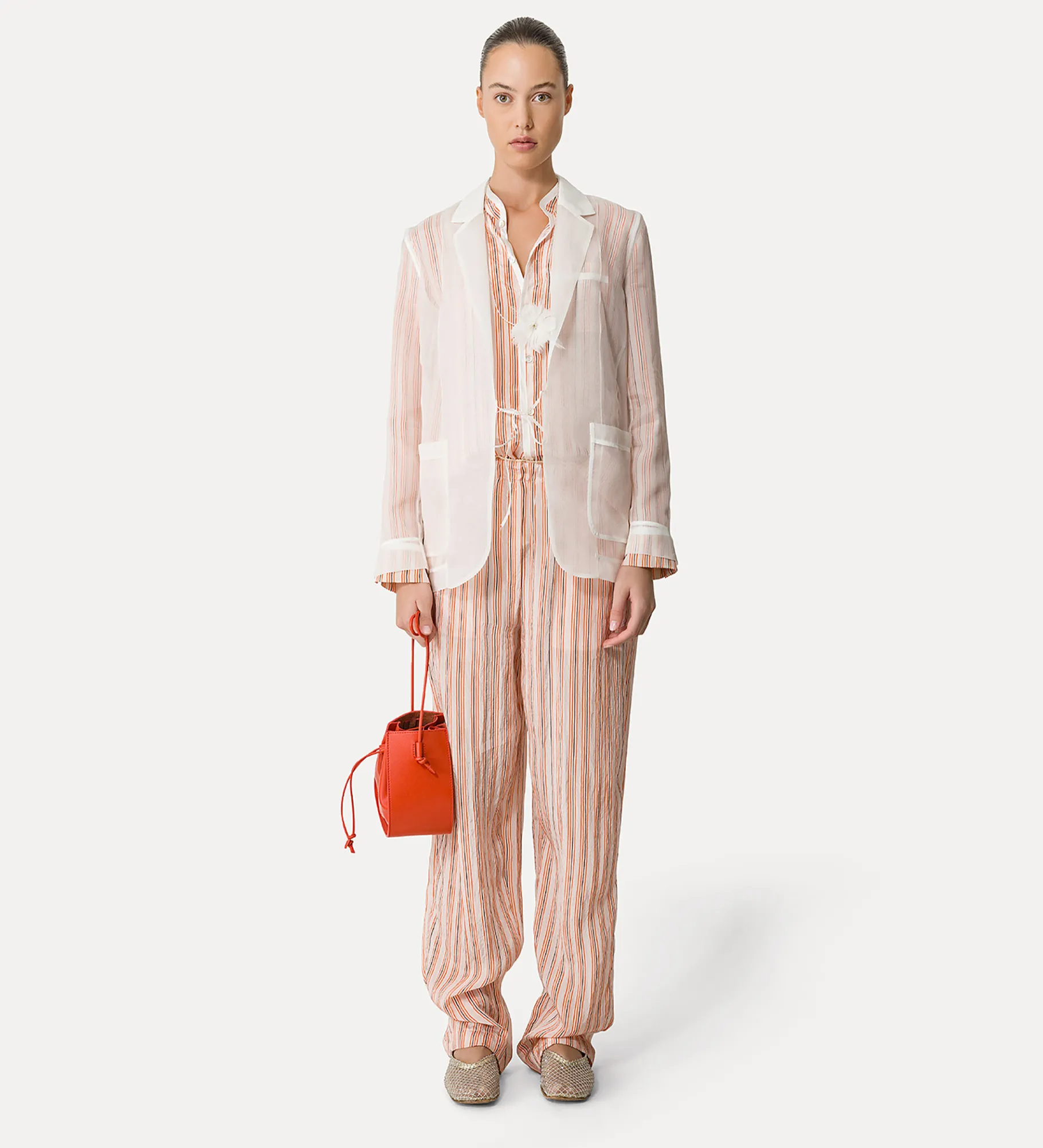 forte_forte Chemises^chemise mao à rayures pistillo