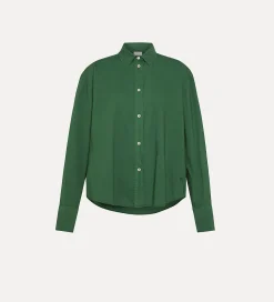 forte_forte Chemises^chemise masculine essential en popeline de coton BCI malachite