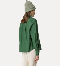 forte_forte Chemises^chemise masculine essential en popeline de coton BCI malachite