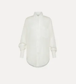 forte_forte Chemises^chemise oversize bianco