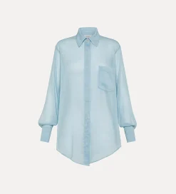 forte_forte Chemises^chemise oversize en voile nuage