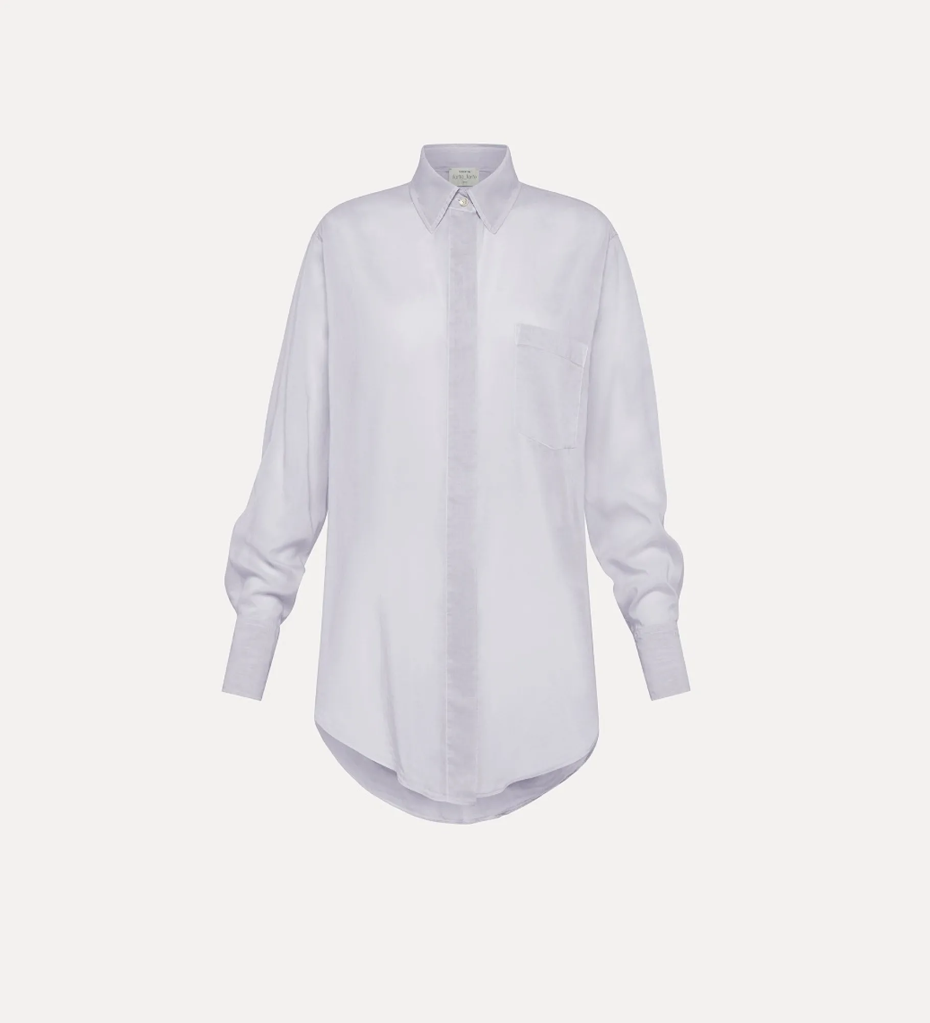 forte_forte Chemises^chemise oversize essential en voile lilac