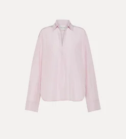 forte_forte Chemises^chemise polo en taffetas oyster
