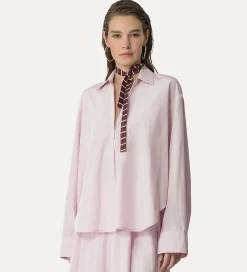 forte_forte Chemises^chemise polo en taffetas oyster