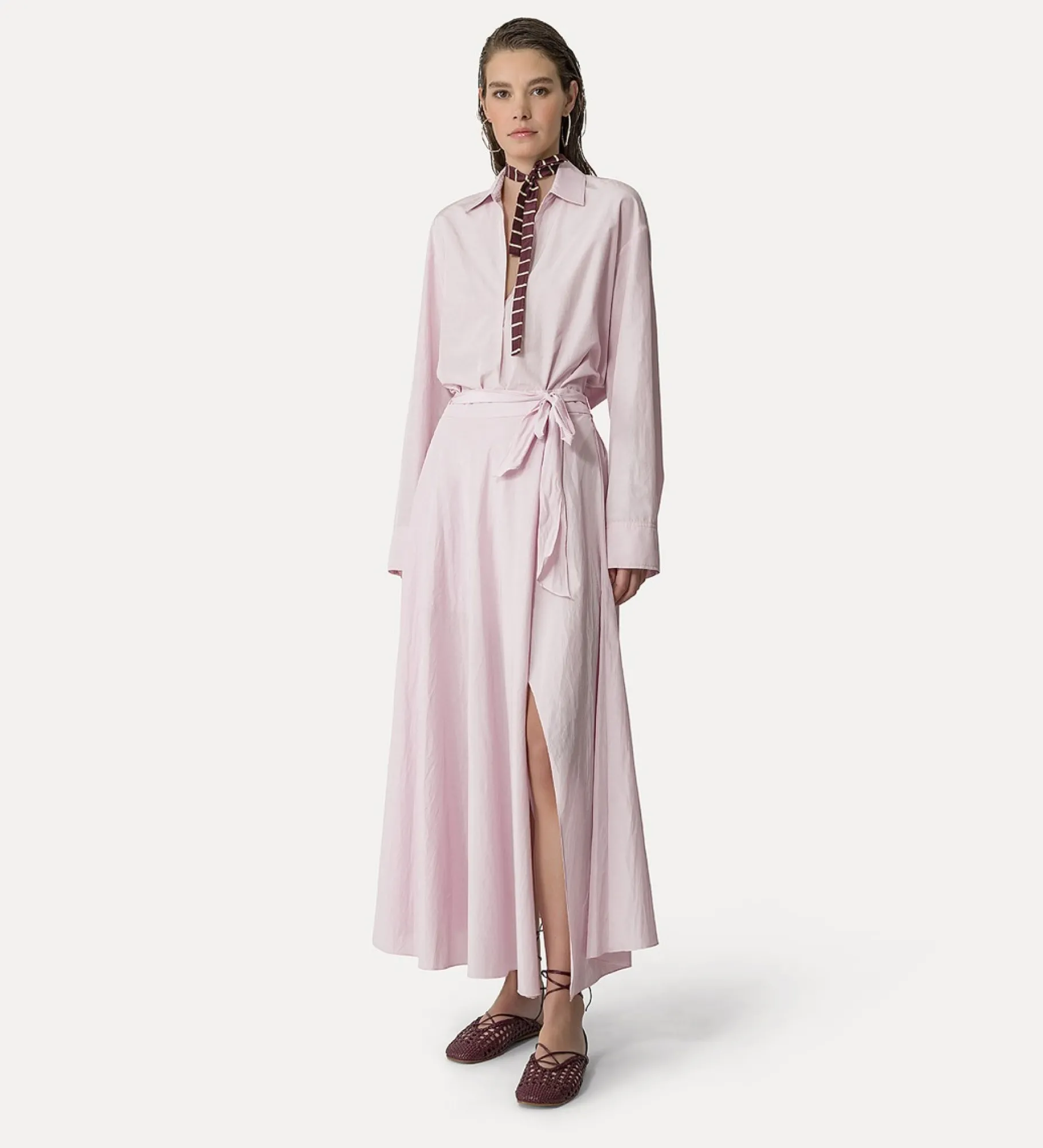 forte_forte Chemises^chemise polo en taffetas oyster