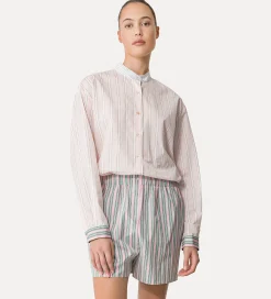forte_forte Chemises^chemise tunisienne à rayures petalo