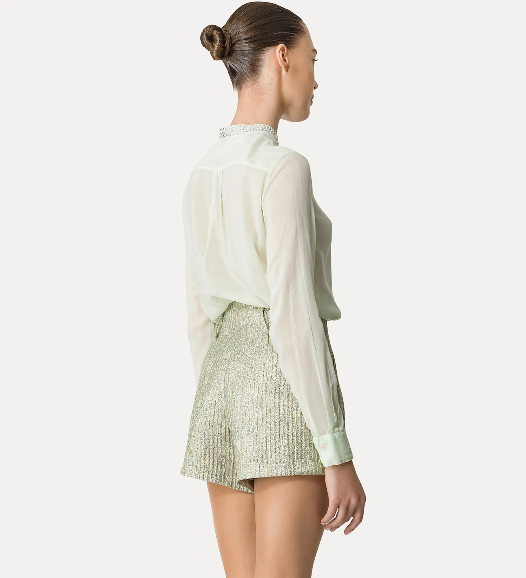 forte_forte Chemises^chemise tunisienne en voile mint