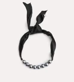 forte_forte Bijoux^collier avec perles en résine grey