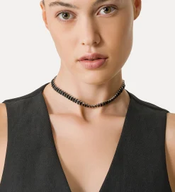 forte_forte Bijoux^collier ras–de–cou à cristaux colorés nero
