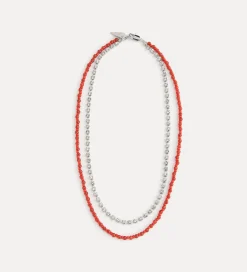 forte_forte Bijoux^collier ras–de–cou à petites perles colorées lacca