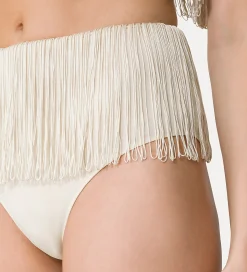 forte_forte Tenue De Plage Et Lingerie^culotte à taille haute avec franges orchidea