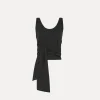 forte_forte Hauts^débardeur en jersey de coton nero