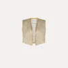 forte_forte Vestes^gilet en jacquard avec lurex “twinkle” gold