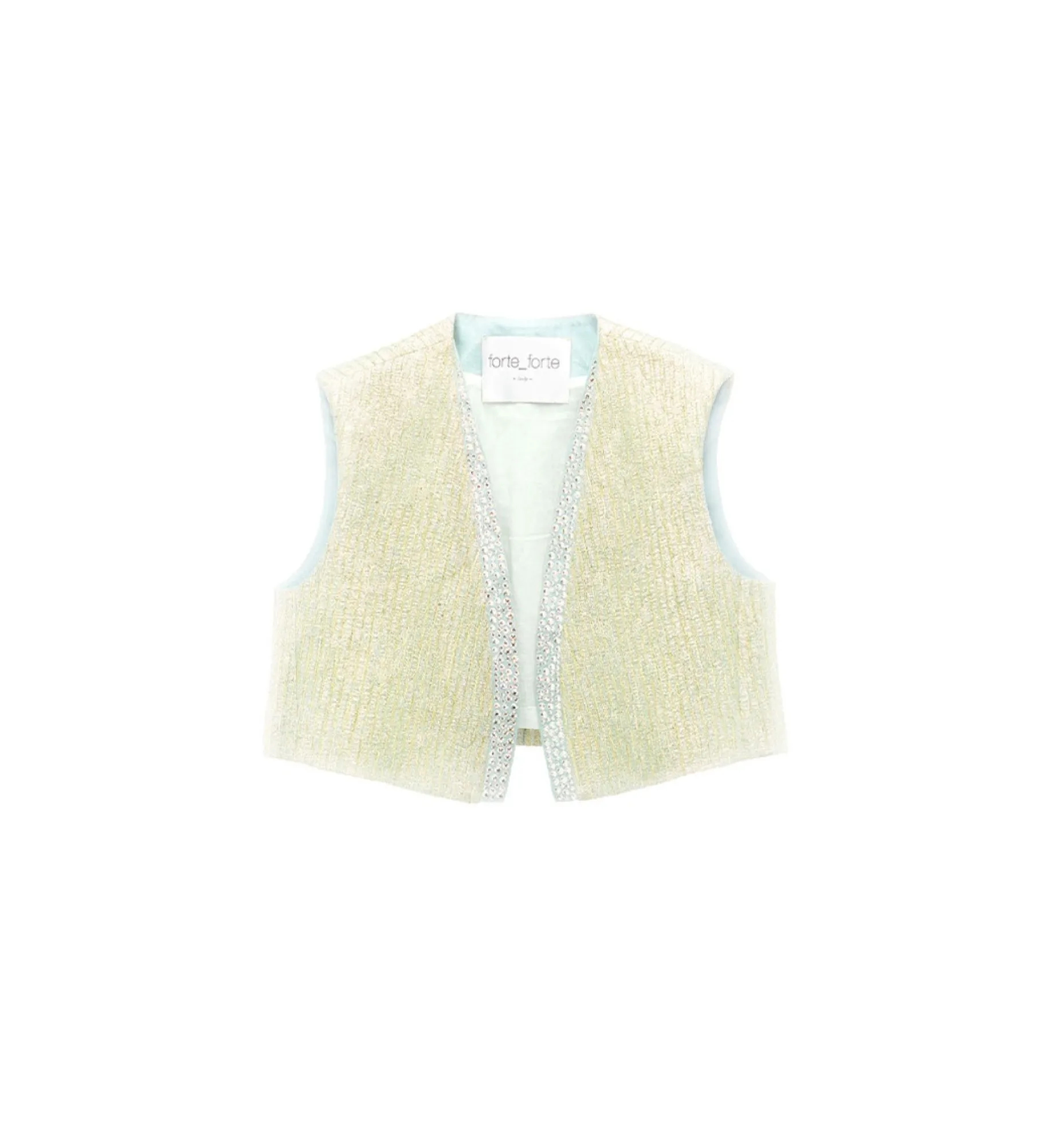 forte_forte Vestes^gilet en jacquard avec strass twinkle