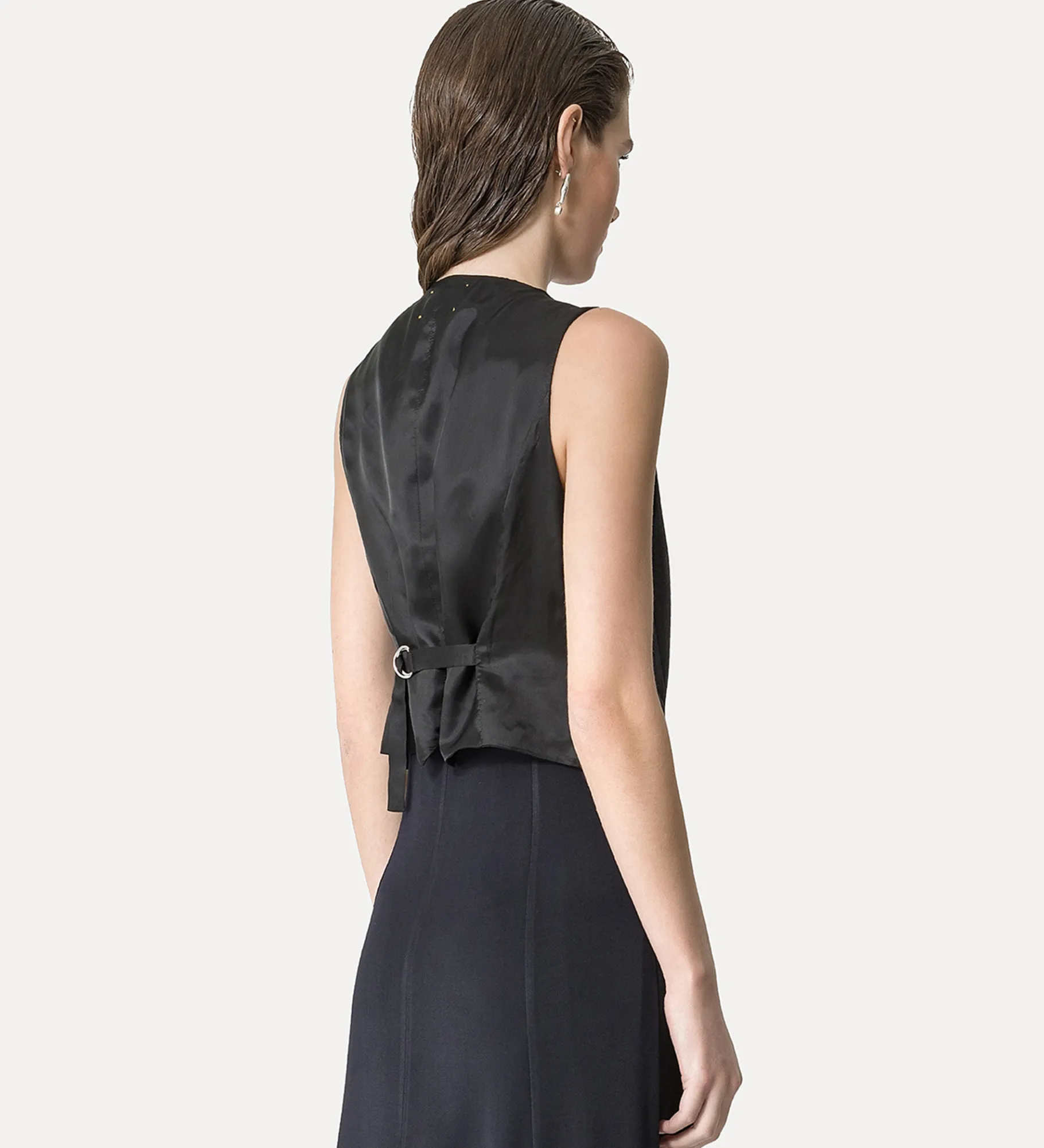 forte_forte Vestes^gilet en viscose et laine abisso
