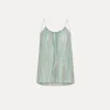 forte_forte Hauts^haut en lurex acqua