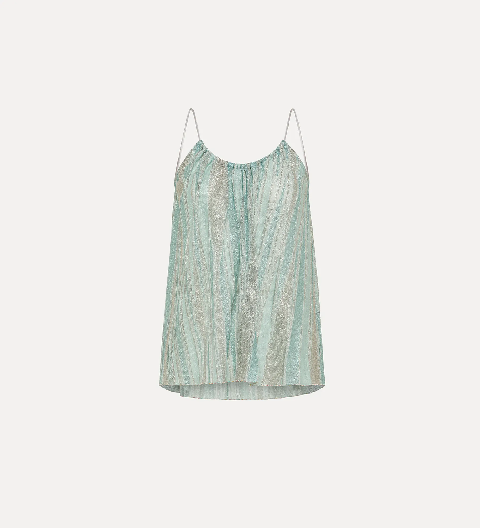 forte_forte Hauts^haut en lurex acqua