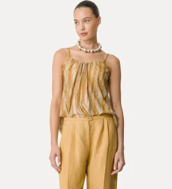 forte_forte Hauts^haut en lurex gold