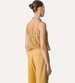forte_forte Hauts^haut en lurex gold