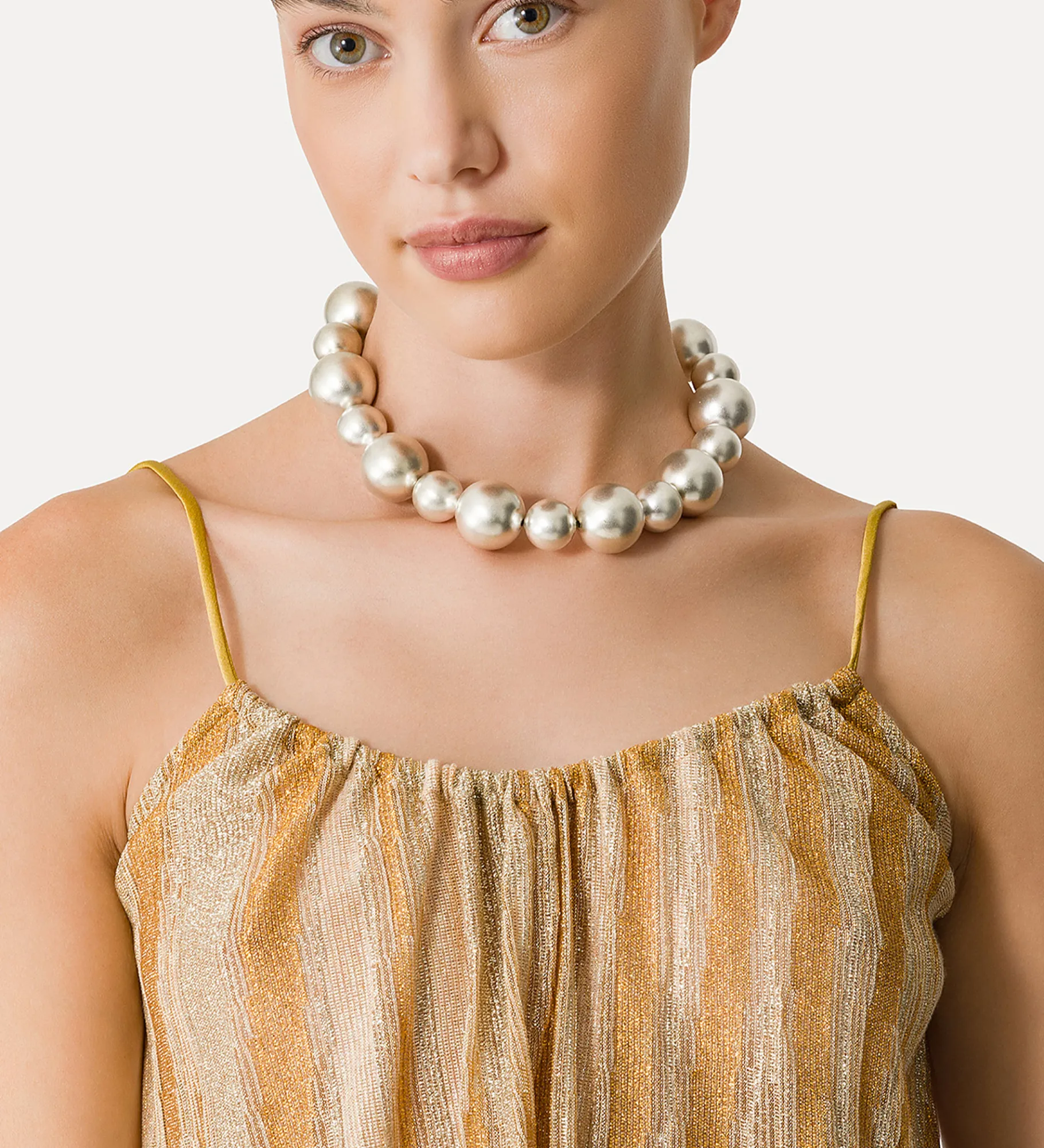 forte_forte Hauts^haut en lurex gold