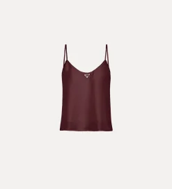 forte_forte Hauts^haut en soie avec cristaux black orchid