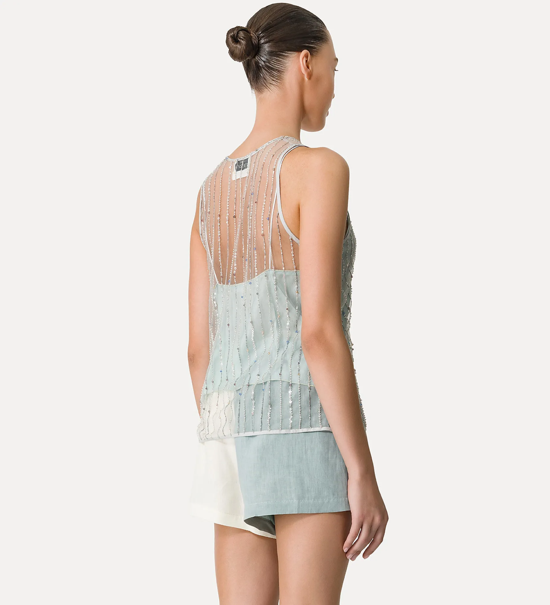 forte_forte Hauts^haut en tulle avec broderie “firefly” firefly