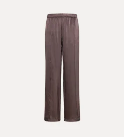 forte_forte Pantalons^jogging à coupe ample en satin de soie lava