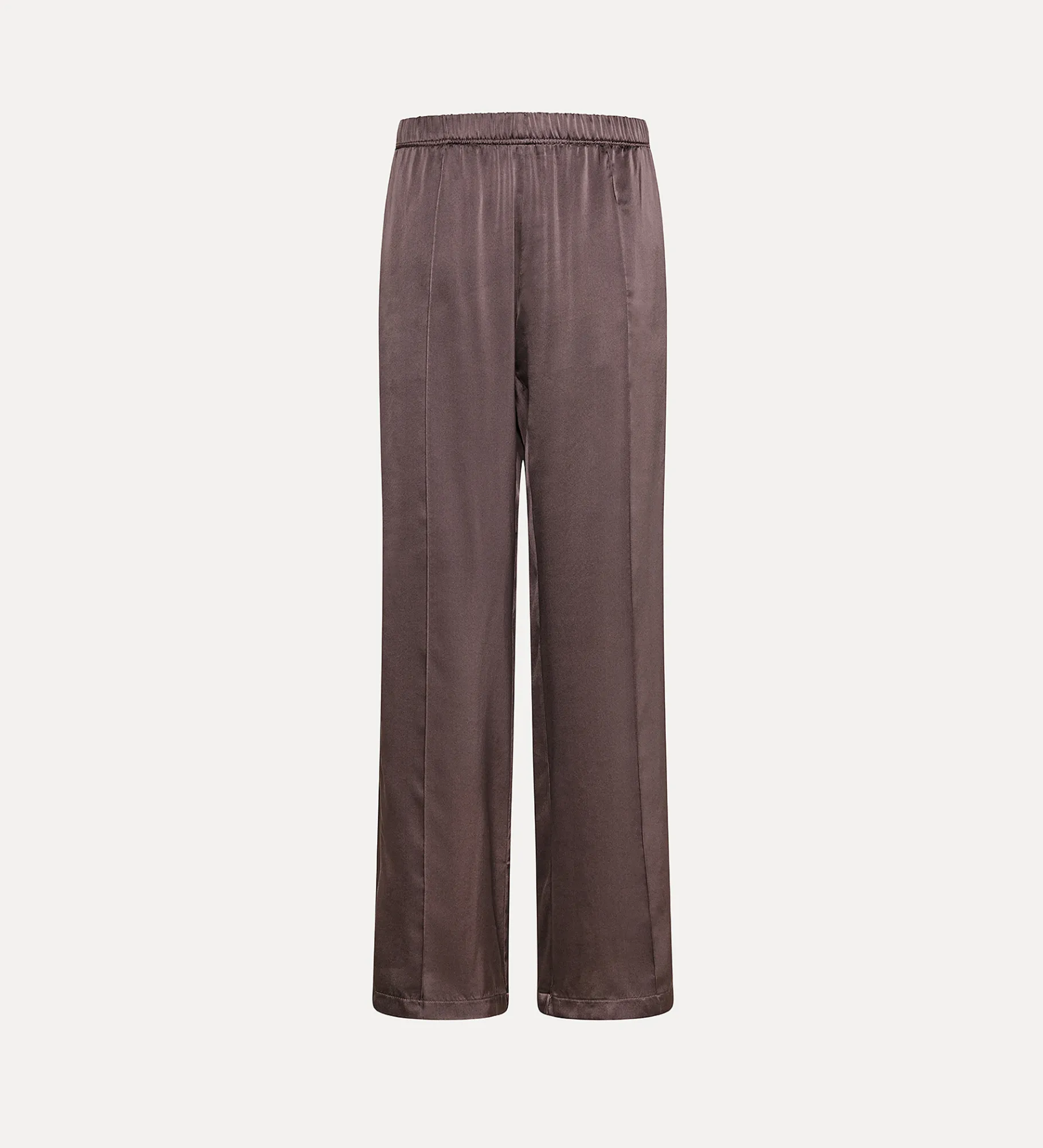 forte_forte Pantalons^jogging à coupe ample en satin de soie lava