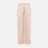 forte_forte Pantalons^jogging à coupe ample en satin oyster