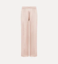 forte_forte Pantalons^jogging à coupe ample en satin oyster