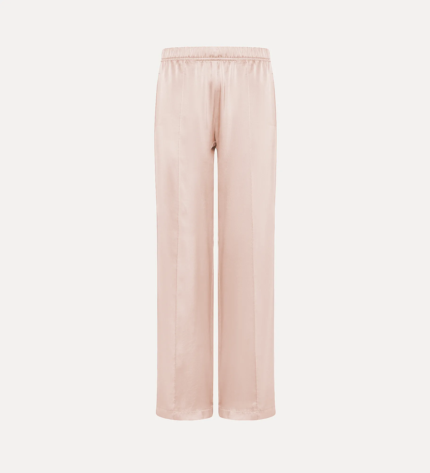 forte_forte Pantalons^jogging à coupe ample en satin oyster