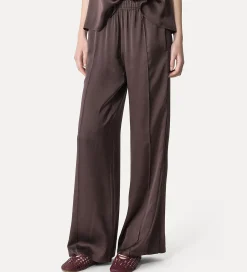 forte_forte Pantalons^jogging à coupe ample en satin de soie lava