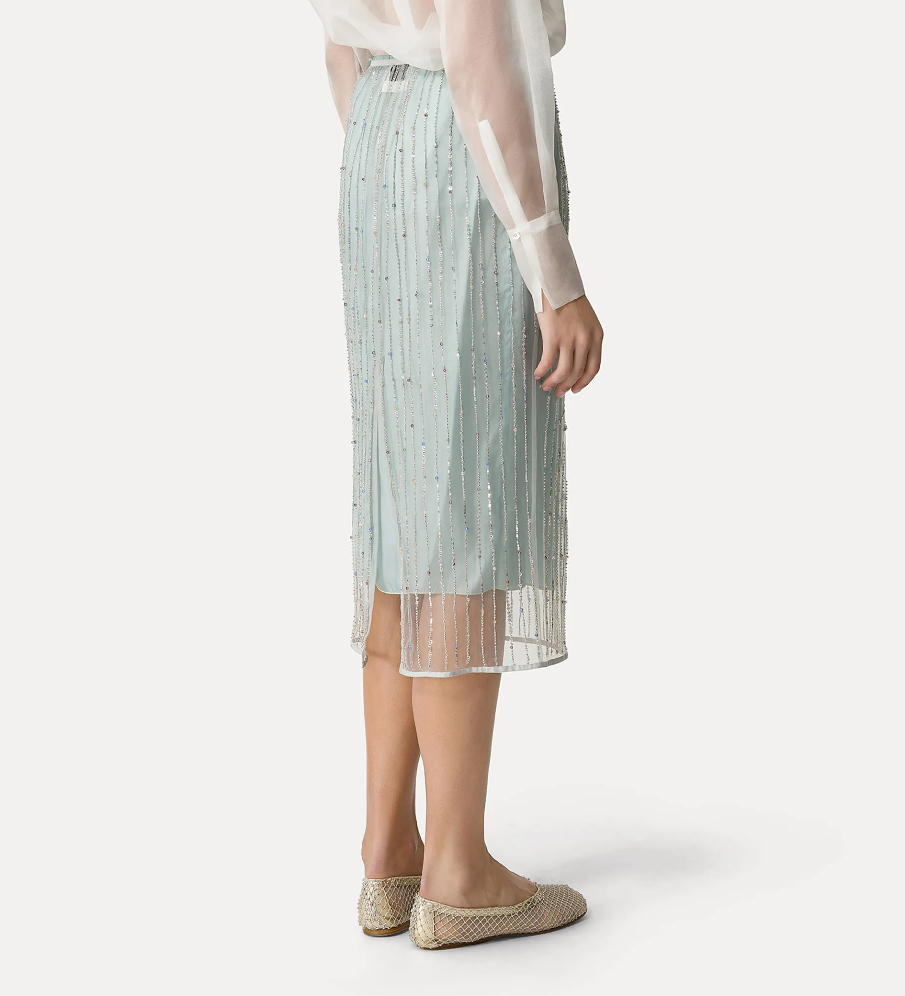forte_forte Jupes^jupe en tulle avec broderie “firefly” firefly