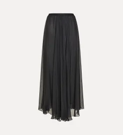 forte_forte Jupes^jupe longue en chiffon de soie noir