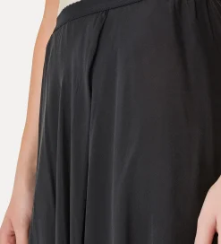 forte_forte Jupes^jupe longue en chiffon de soie noir
