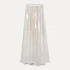 forte_forte Jupes^la jupe en georgette laminée light gold