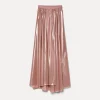 forte_forte Jupes^la jupe en georgette laminée rose