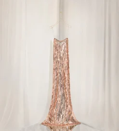 forte_forte Robes^la robe chic en micro–paillettes rose