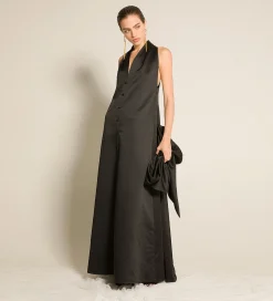 forte_forte Robes^la robe couture en duchesse contemporaine nero