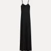 forte_forte Robes^la robe slip en satin enver nero