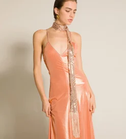 forte_forte Chapeaux Et Écharpes^l'écharpe fine en micro–paillettes rose