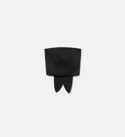 forte_forte Hauts^le bustier avec ceinture en duchesse contemporaine nero