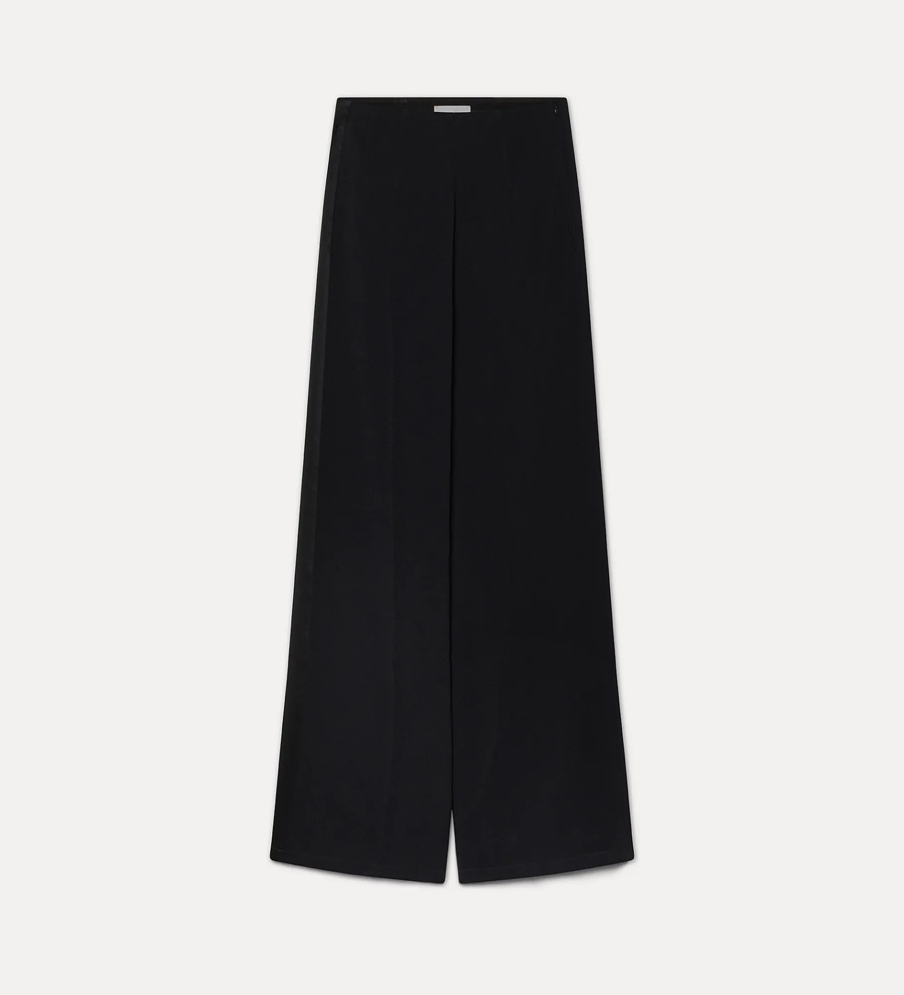 forte_forte Pantalons^le pantalon smoking en satin enver nero