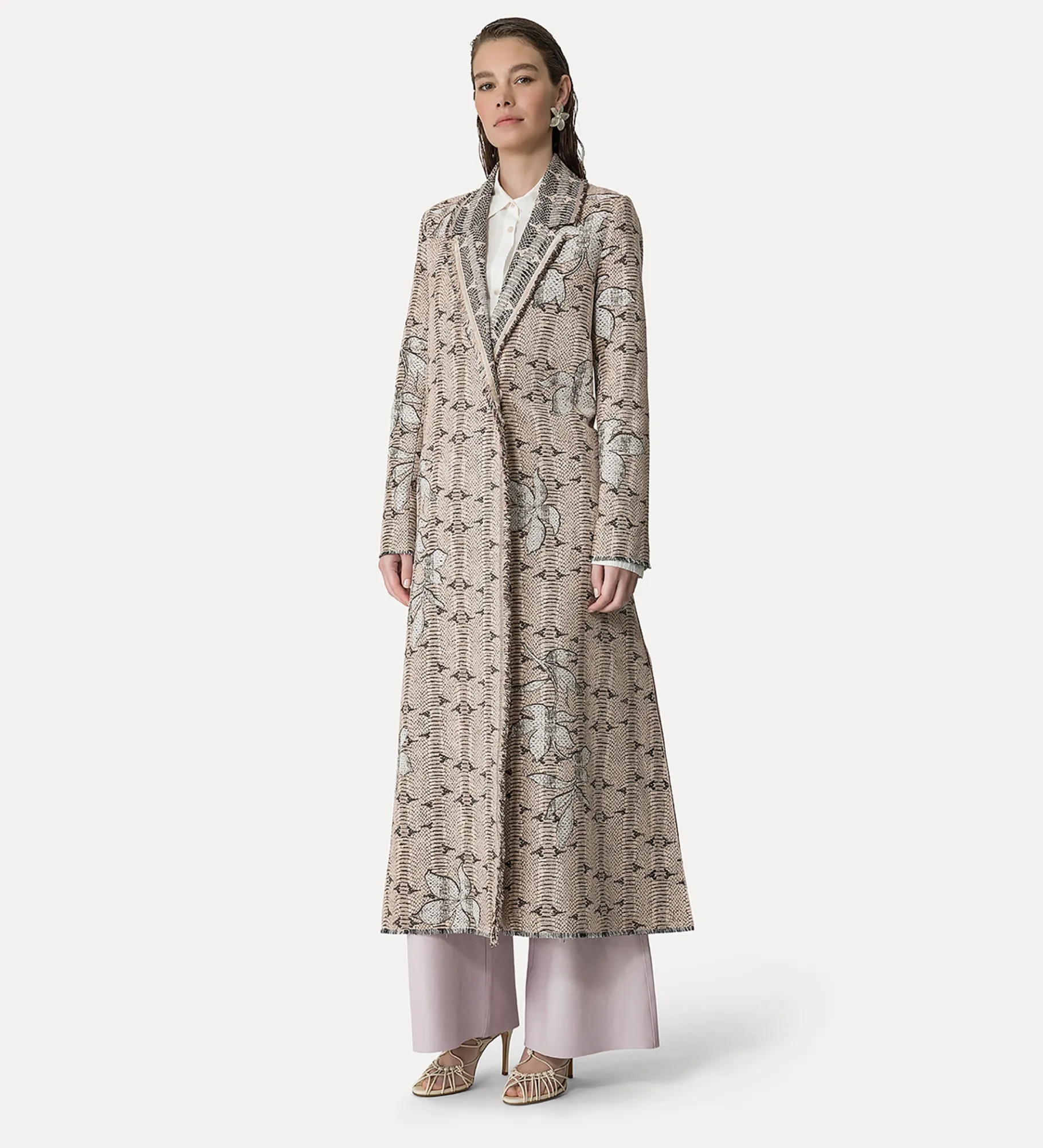 forte_forte Manteaux^manteau jacquard cipria