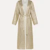forte_forte Manteaux^manteau jacquard en lurex “twinkle” gold