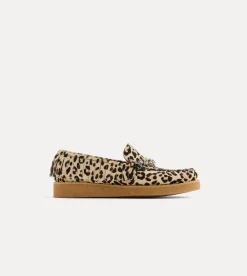 forte_forte Chaussures^mocassins en poulain animalier avec strass animalier