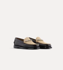 forte_forte Chaussures^mocassins en veau et poulain avec strass burgundy