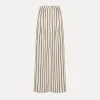 forte_forte Pantalons^pantalon à jambes larges à fines rayures orchidea