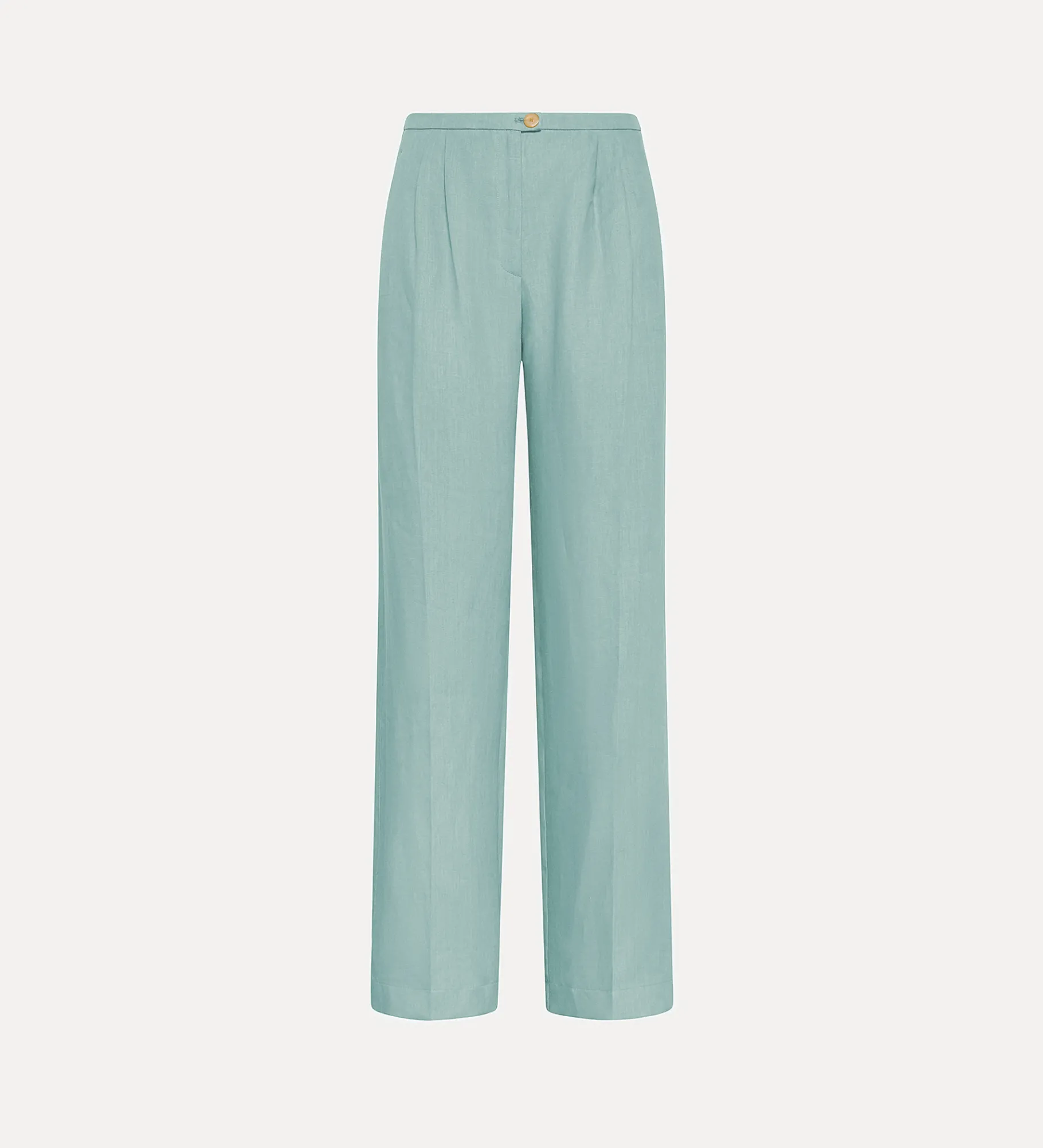forte_forte Pantalons^pantalon à pinces en lin acqua