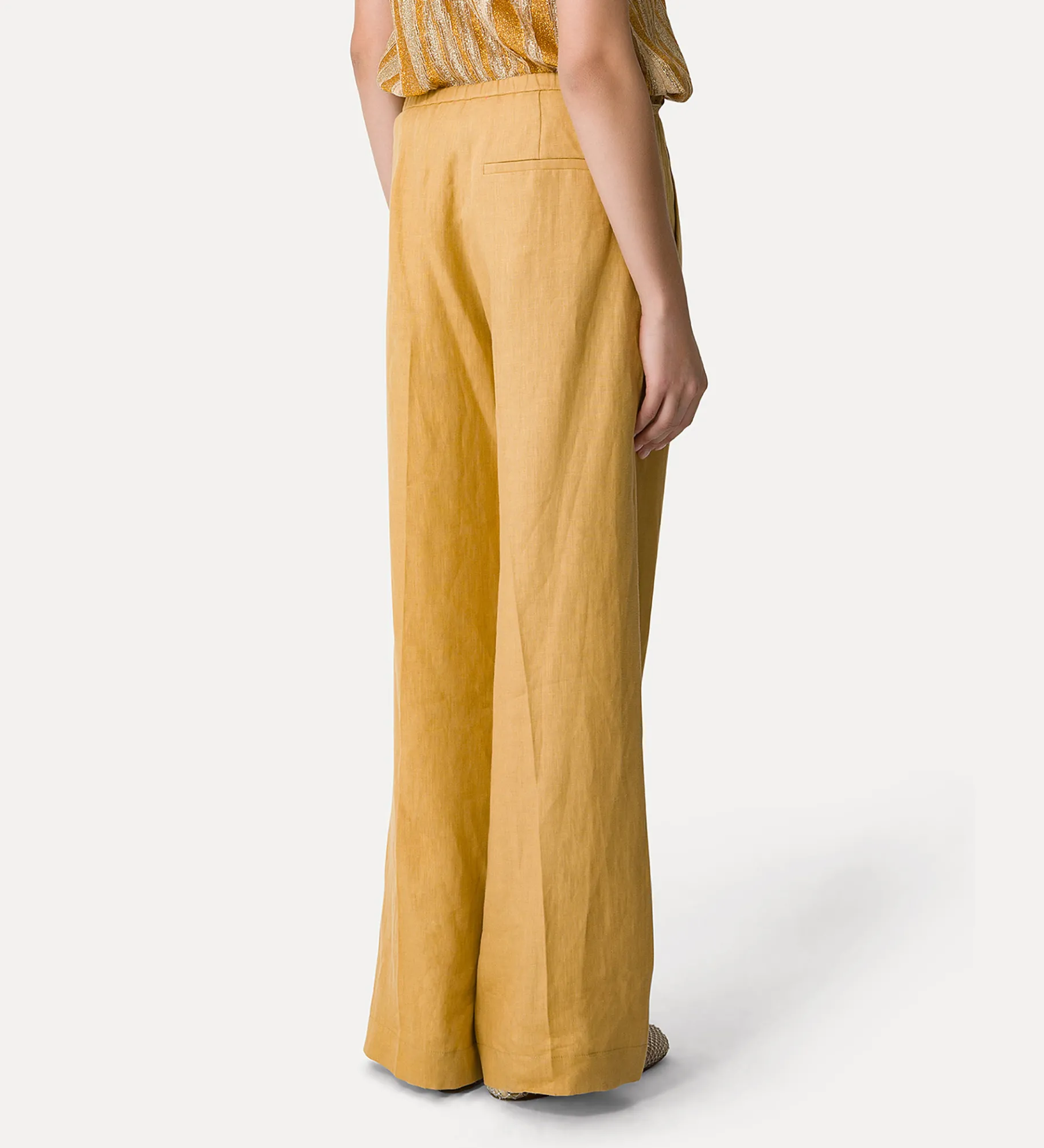 forte_forte Pantalons^pantalon à pinces en lin grano